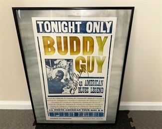 Buddy Guy signed concert poster