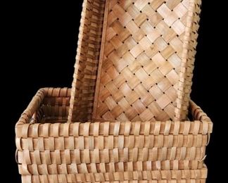 Light Toned Wood Baskets