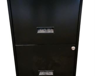 Black Metal Filing Cabinet