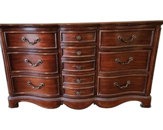 Dark Toned Wood Dresser