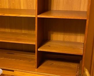 Vintage 1970’s Domino Mobler midcentury Danish modern bookcase - wall unit