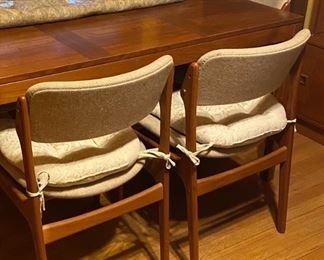 OD Mobler table with 4- chairs model Domus Danica teakwood Denmark 1960’s