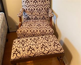 Chair & footstool