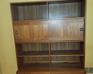 Vintage 1970’s Domino Mobler midcentury Danish modern bookcase - wall unit