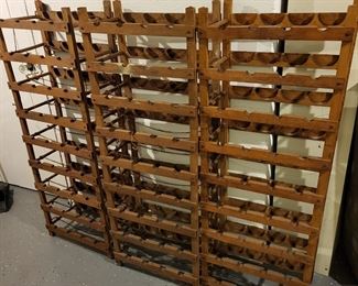 Vintage wood wine rack