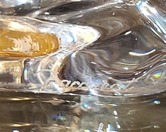 Baccarat Crystal Crouching Tiger Figurine