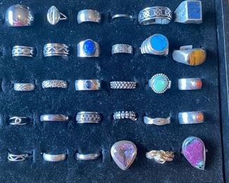 Jewlery - Rings lots of sterling silver