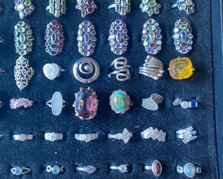 Jewlery - Rings lots of sterling silver