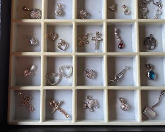 Jewlery - tons of necklace Charms - lots of sterling silver
