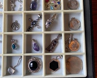 Jewlery - tons of necklace Charms - lots of sterling silver