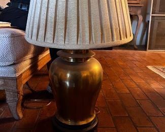 Brass Lamp w/ Shade / www.contemporarycurrent.com / Whimsical In White Rock Lake / 