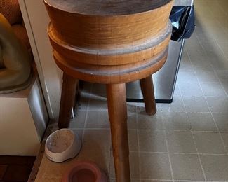 Vintage General Store Butchers Block / www.contemporarycurrent.com / Whimsical In White Rock Lake