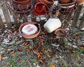 Various Outdoor Planting Pots / www.contemporarycurrent.com / Whimsical In White Rock Lake