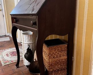 Vintage Secretary Desk / www.contemporarycurrent.com / Whimsical In White Rock Lake