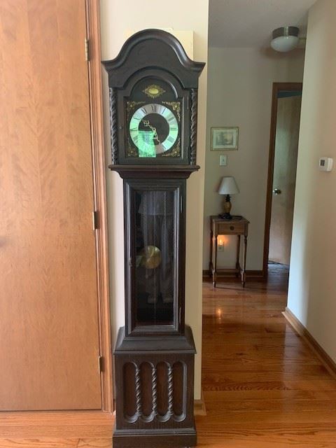 Six foot Seth Thomas grandfather clock
