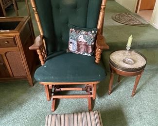 Rocker & foot stool