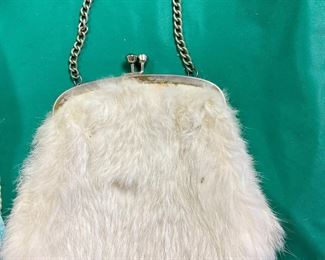 Vintage fur purse