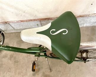 Spartan bicycle seat on women’s bicycle
