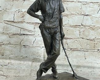 Golfer Tiger Woods Bronze Sculpture 