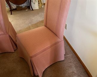Set of six upholster chairs