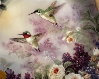 Hummingbird decorative plate