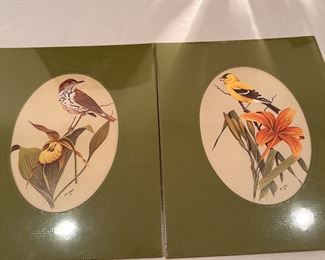 Bird prints, ready to frame