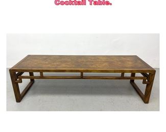 Lot 677 Artefacts Asian Style Coffee Cocktail Table. 