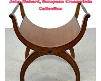 Lot 695 Wooden NeoClassical Bench by John Richard, European Crosswinds Collection