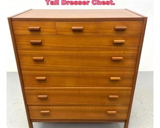 Lot 705 Vitre Danish Modern teak highboy Tall Dresser Chest. 