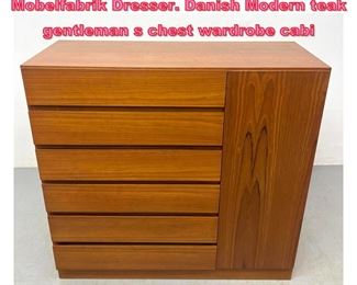Lot 709 Arne Wahl Iversen for Vinde Mobelfabrik Dresser. Danish Modern teak gentleman s chest wardrobe cabi