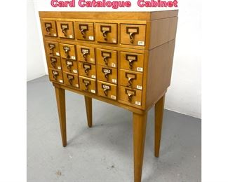 Lot 711 Remington Mid Century Modern Card Catalogue Cabinet 