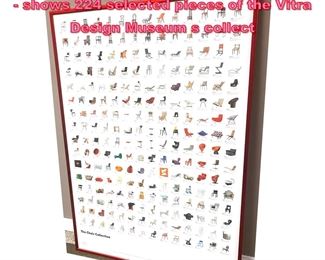 Lot 717 Vitra The Chair Collection Poster  shows 224 selected pieces of the Vitra Design Museum s collect