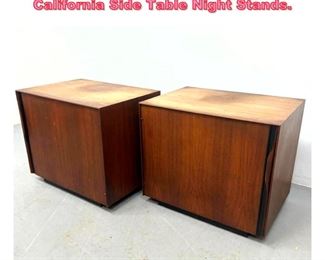 Lot 797 Pair John Kapel for Glenn of California Side Table Night Stands. 