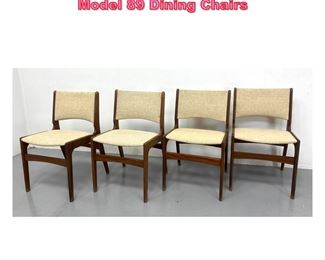 Lot 951 Erik Buch for Poul Dinesen Teak Model 89 Dining Chairs