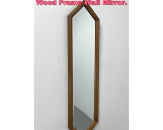 Lot 974 Modernist Elongated Six Sided Wood Frame Wall Mirror.