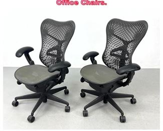 Lot 984 Pr HERMAN MILLER Mirra Desk Office Chairs. 