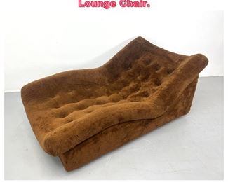Lot 1023 Fully Upholstered Cocoon Wave Lounge Chair. 