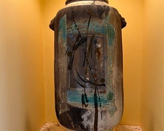 Large Asian pottery 29” x 12”
