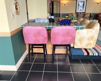 2  stools by Preview Furniture High Point