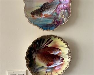 Pair of signed fish plates