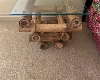 Bamboo side table