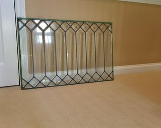 VINTAGE LEAD GLASS WINDOW