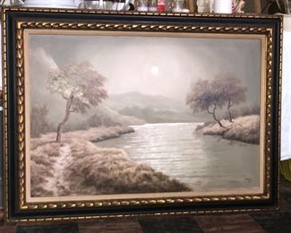 Vintage oil painting