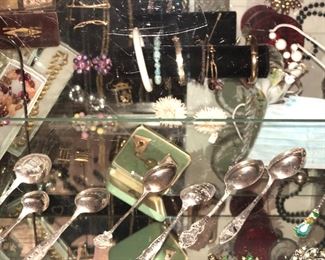 Sterling souvenir spoons