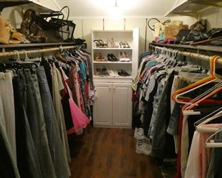 Women's clothing, shoes, purses