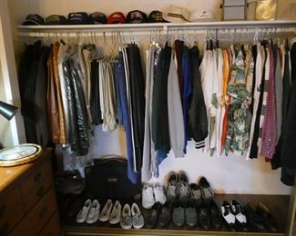 Men's clothing, shoes, hats