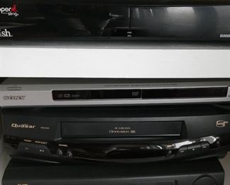 Electronics includes a blu-ray, DVD player, VHS player, 55" Samsung TV and a Vizio TV