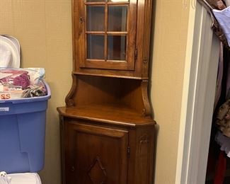 Lovely smaller scale corner cabinet
