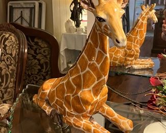Porcelain Giraffe, Made in Italy