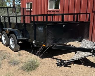 6x12’ tandem axle trailer w/rampgate 